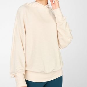 NWT/Sealed Fabletics BO/Go-To Hoodie in shade Tapioca Sweatshirt Hoodie Large